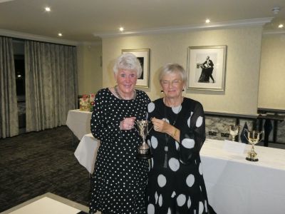 <strong>Mixed Pairs: Winners</strong><br/>Lesley Hewson and David Stobo (not present)