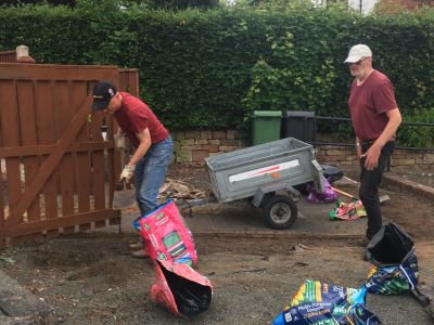 <strong>Wednesday 16th June</strong><br/>Working to upgrade the area above the green.